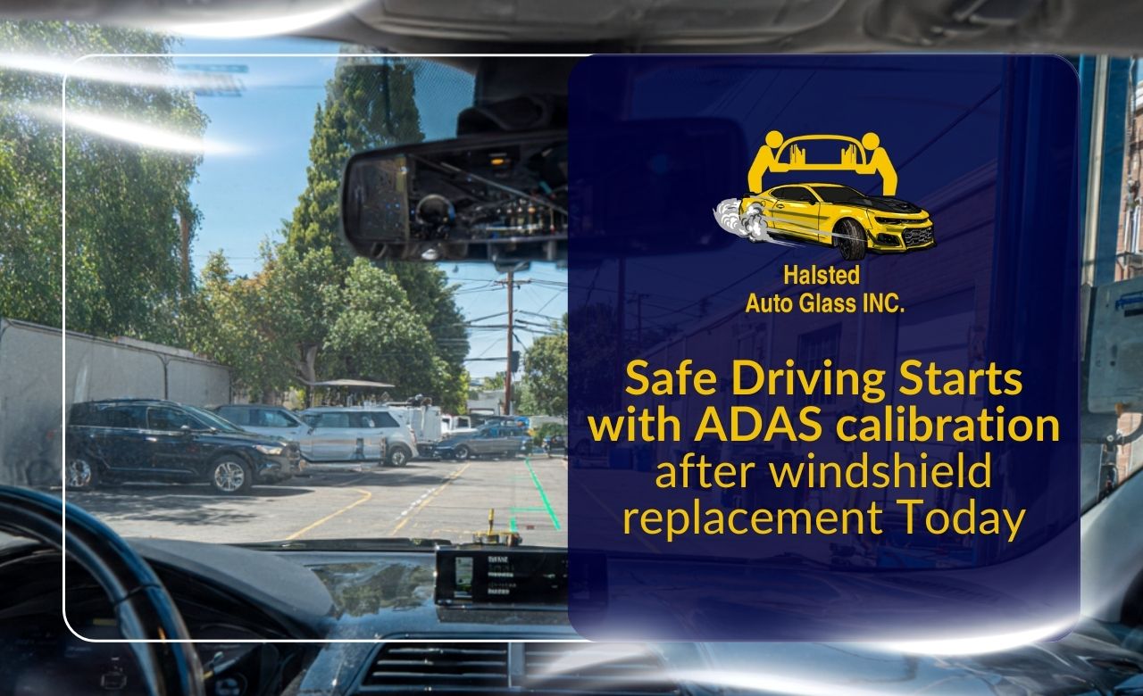 ADAS calibration after windshield replacement on a car with front camera