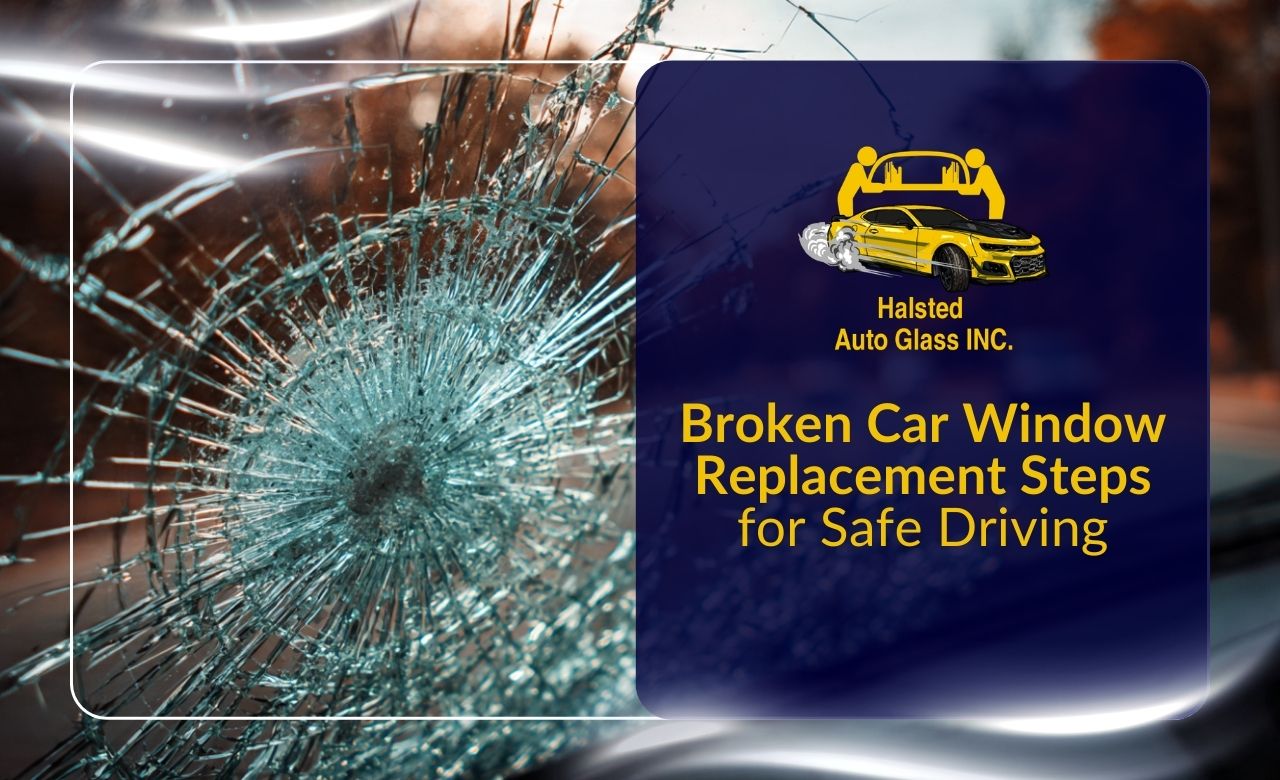 broken car window replacement for safe and clear driving