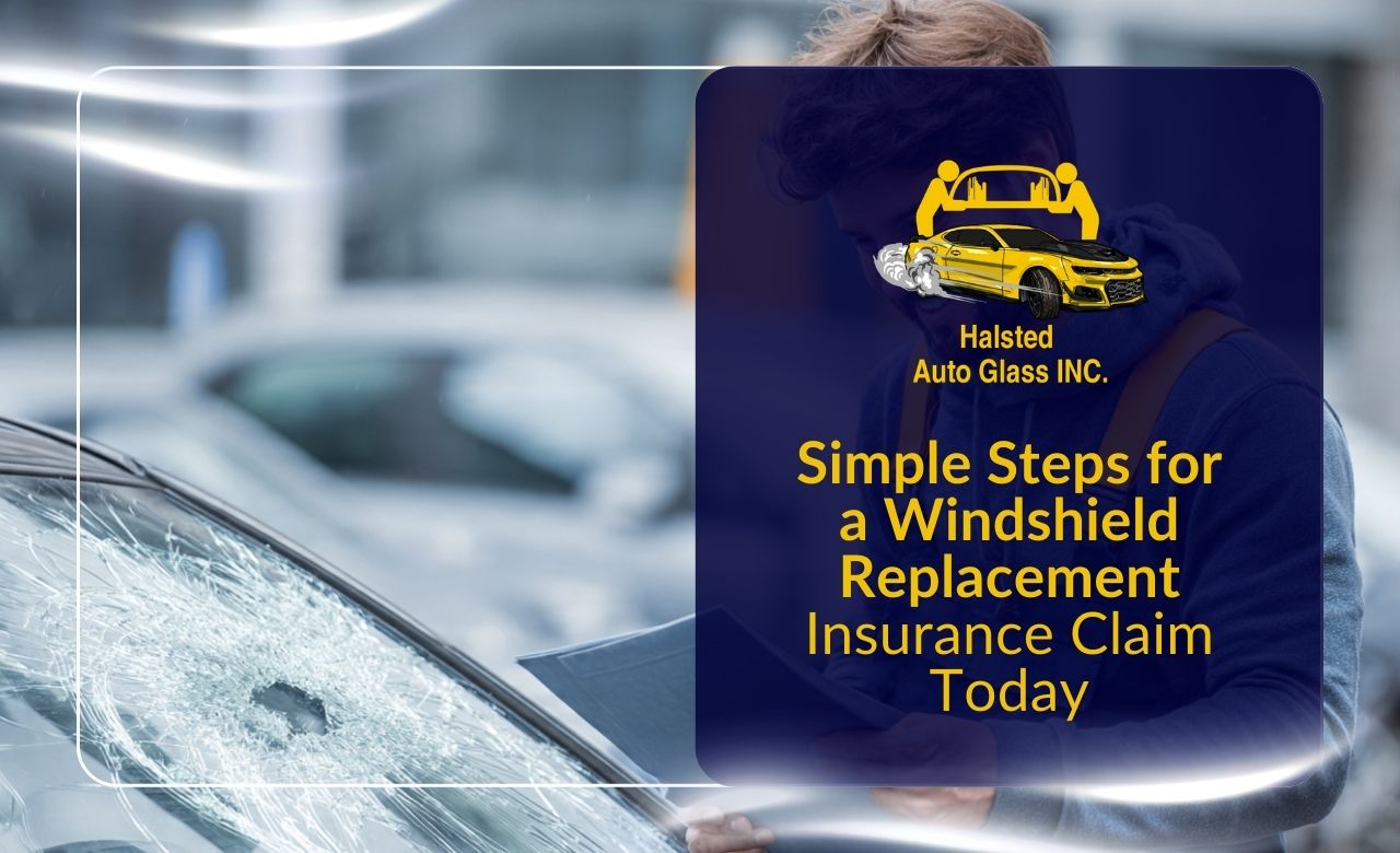Windshield replacement insurance claim coverage check for damaged auto glass